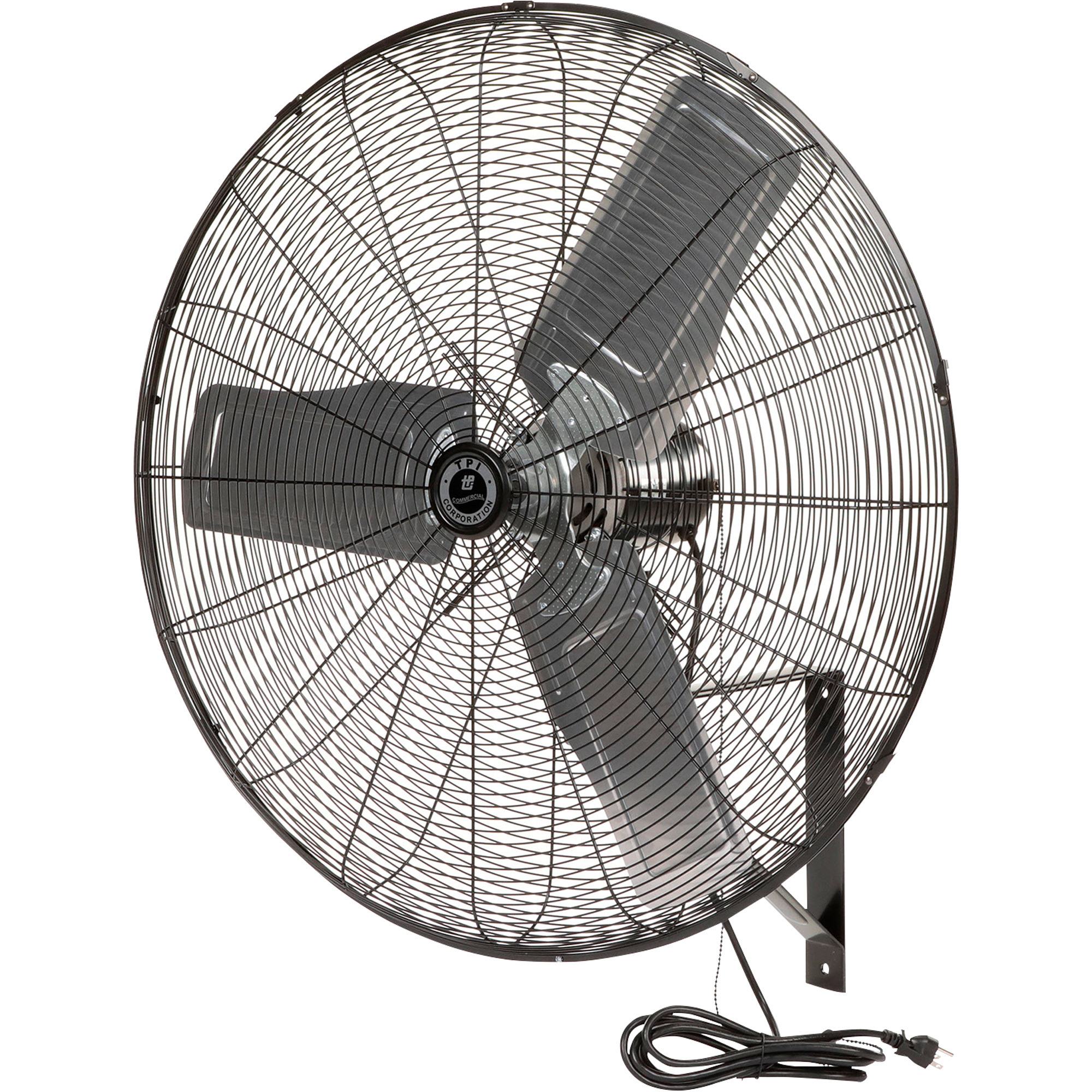 TPI Commercial Oscillating Wall-Mount Fan - 30in. Diameter, 6700 CFM, Model# CACU30-WO
